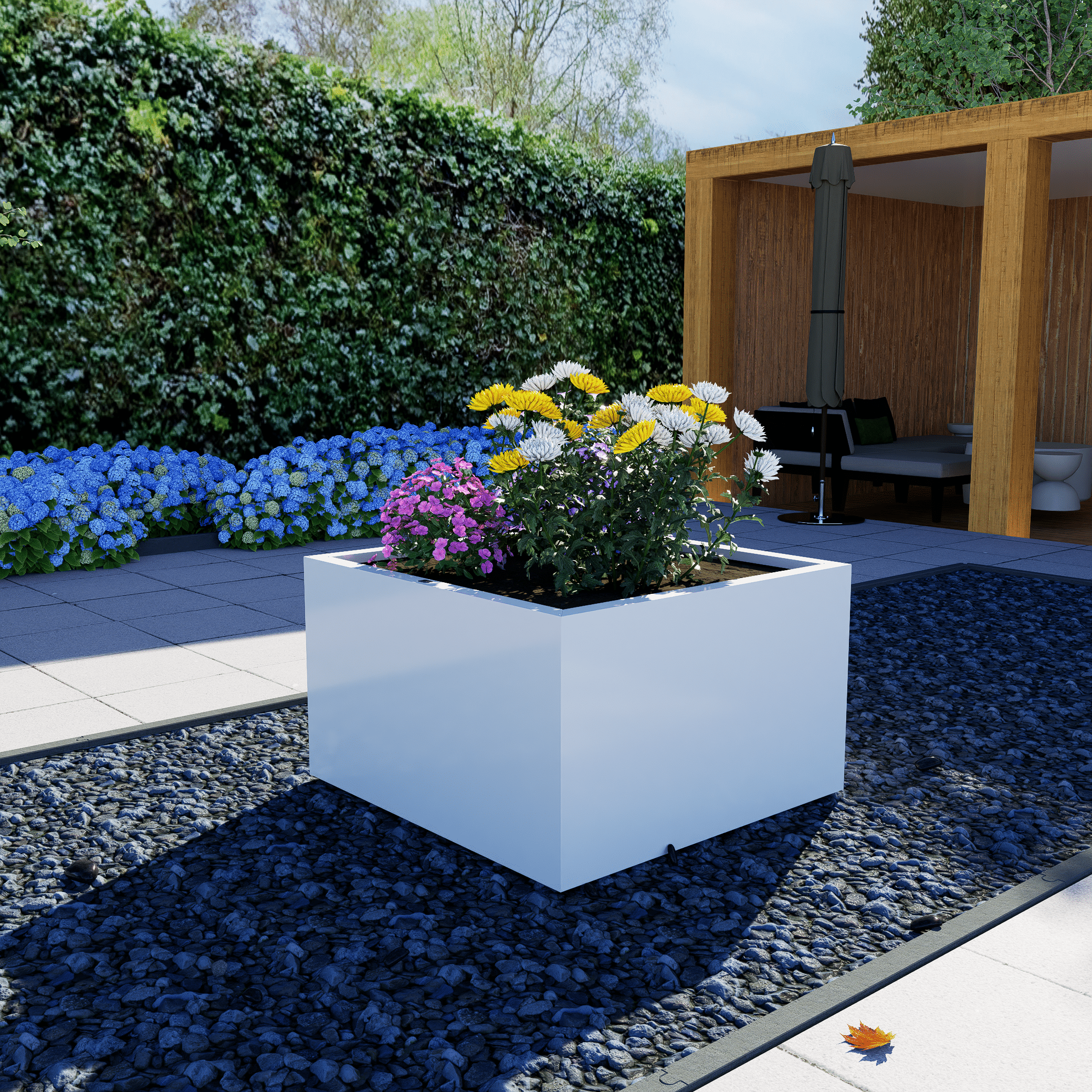 SEV plantenbak 100 x 100 x 60 wit
