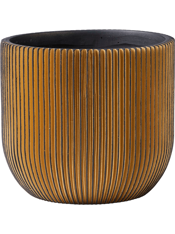 Capi Nature Groove Plantenbak - Zwart Goud