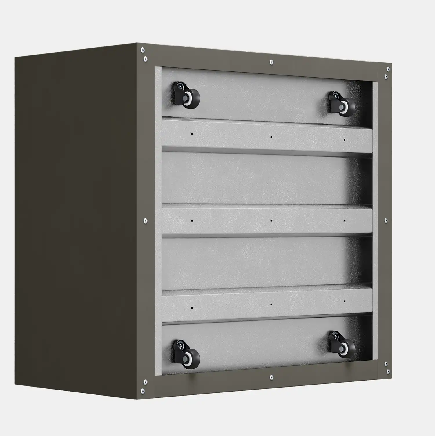 SEV Plantenbak op wielen 80x80x50