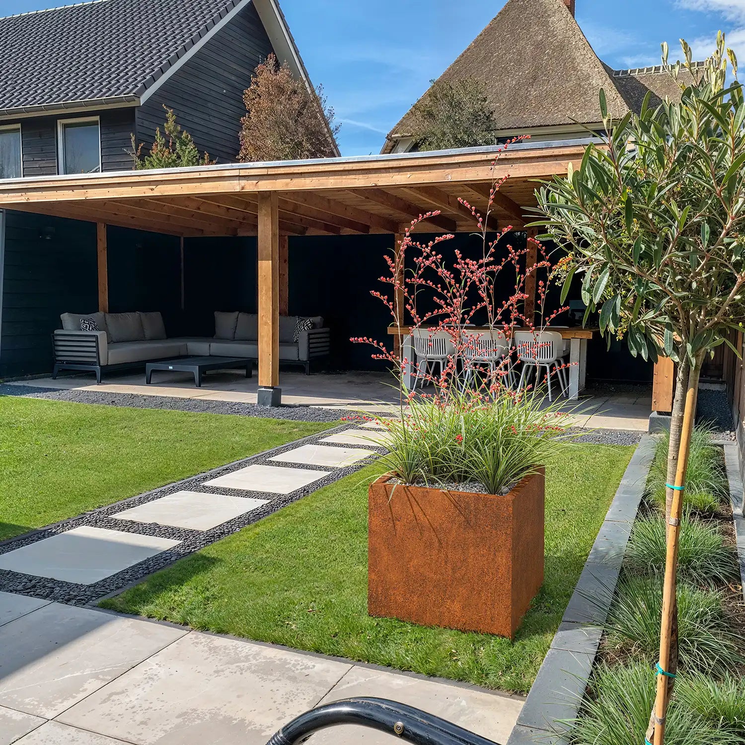 SEV plantenbak 60x60x60 Cortenstaal