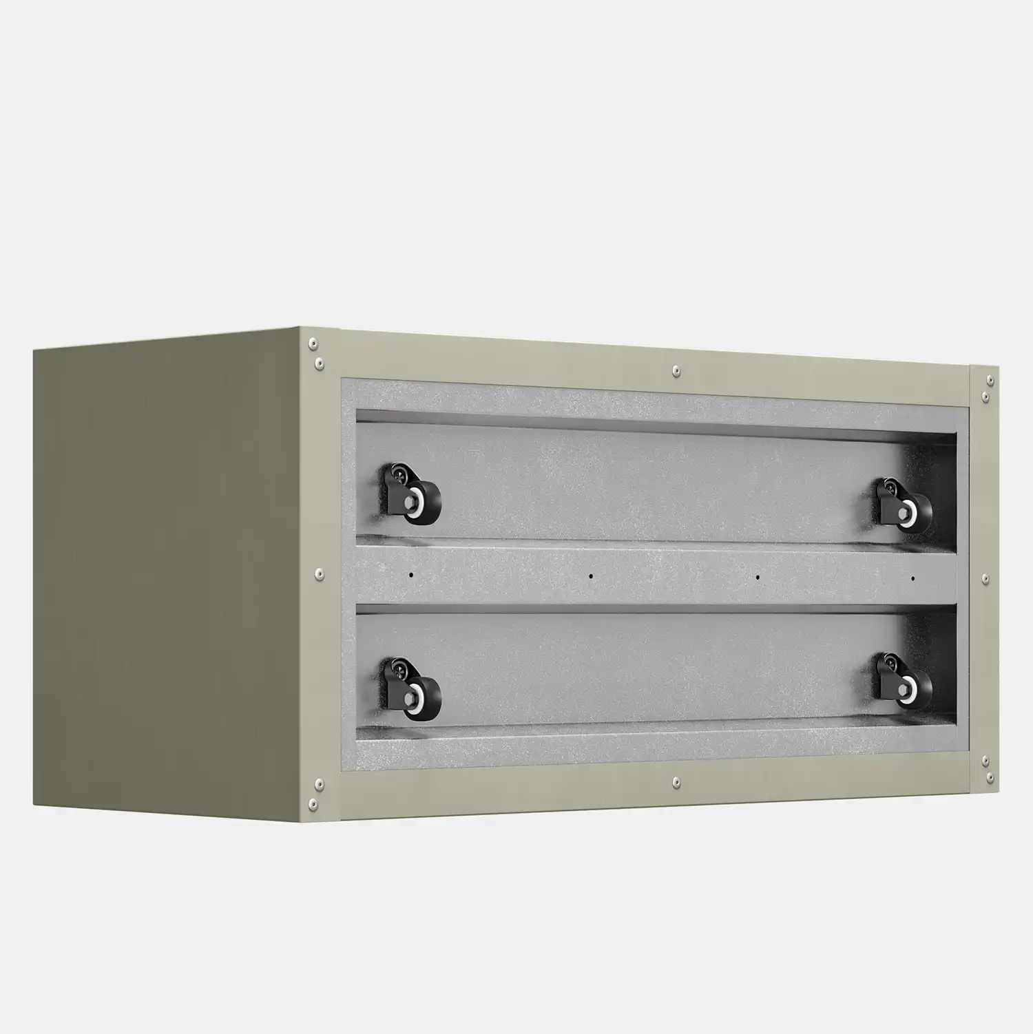 SEV Plantenbak op wielen 100x50x50 - Beige - wielen