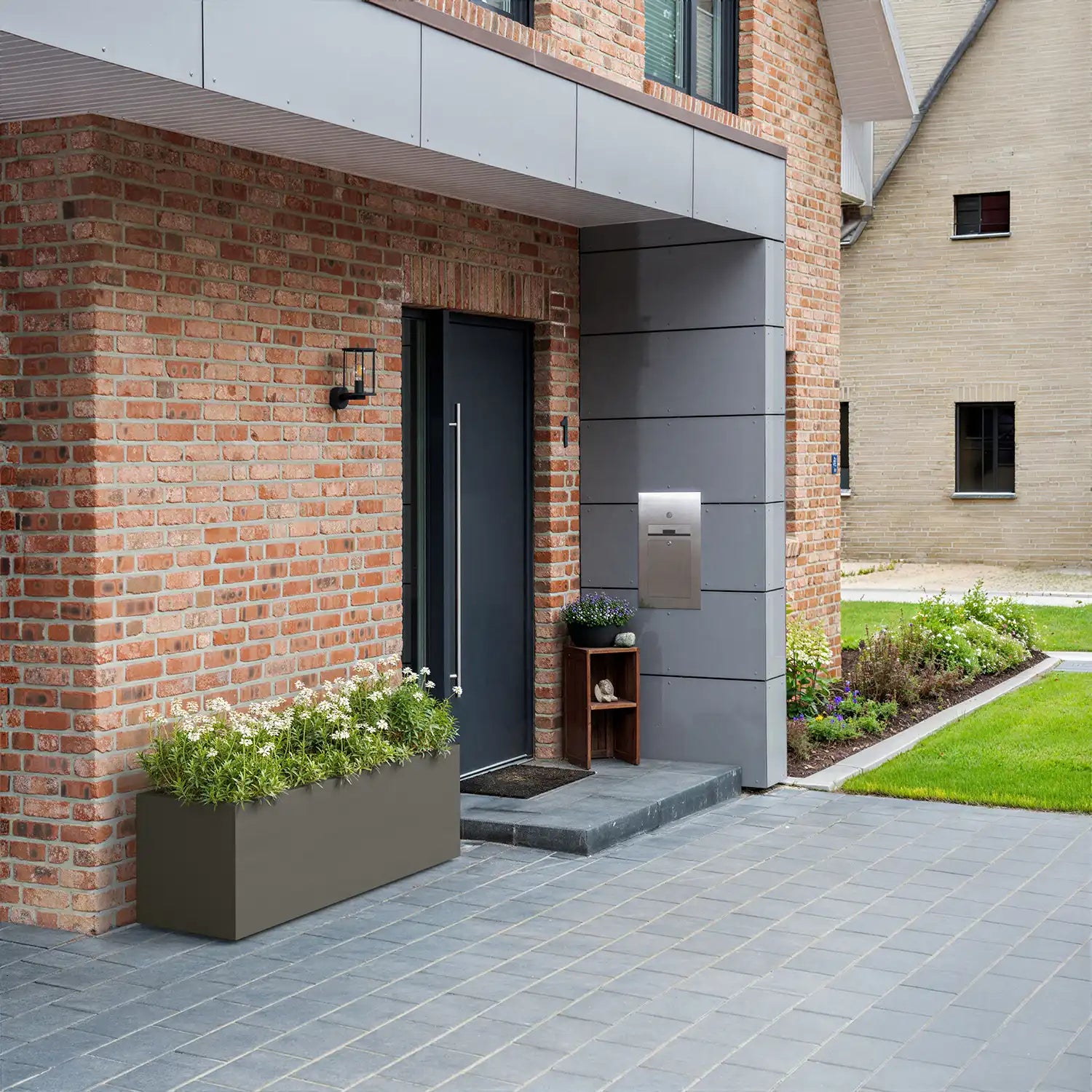 SEV Plantenbak op wielen 150x50x50 - Kwartsgrijs - plantenbak