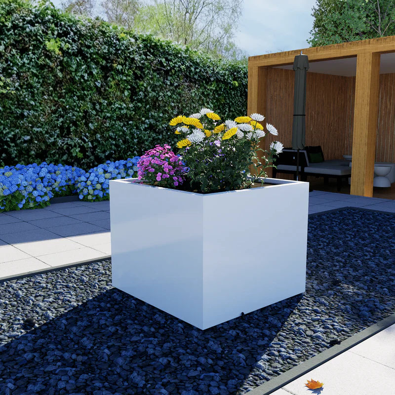 vierkante hoge plantenbak