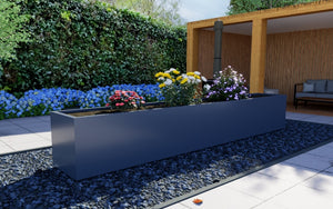 Terrasafscheiding plantenbakken