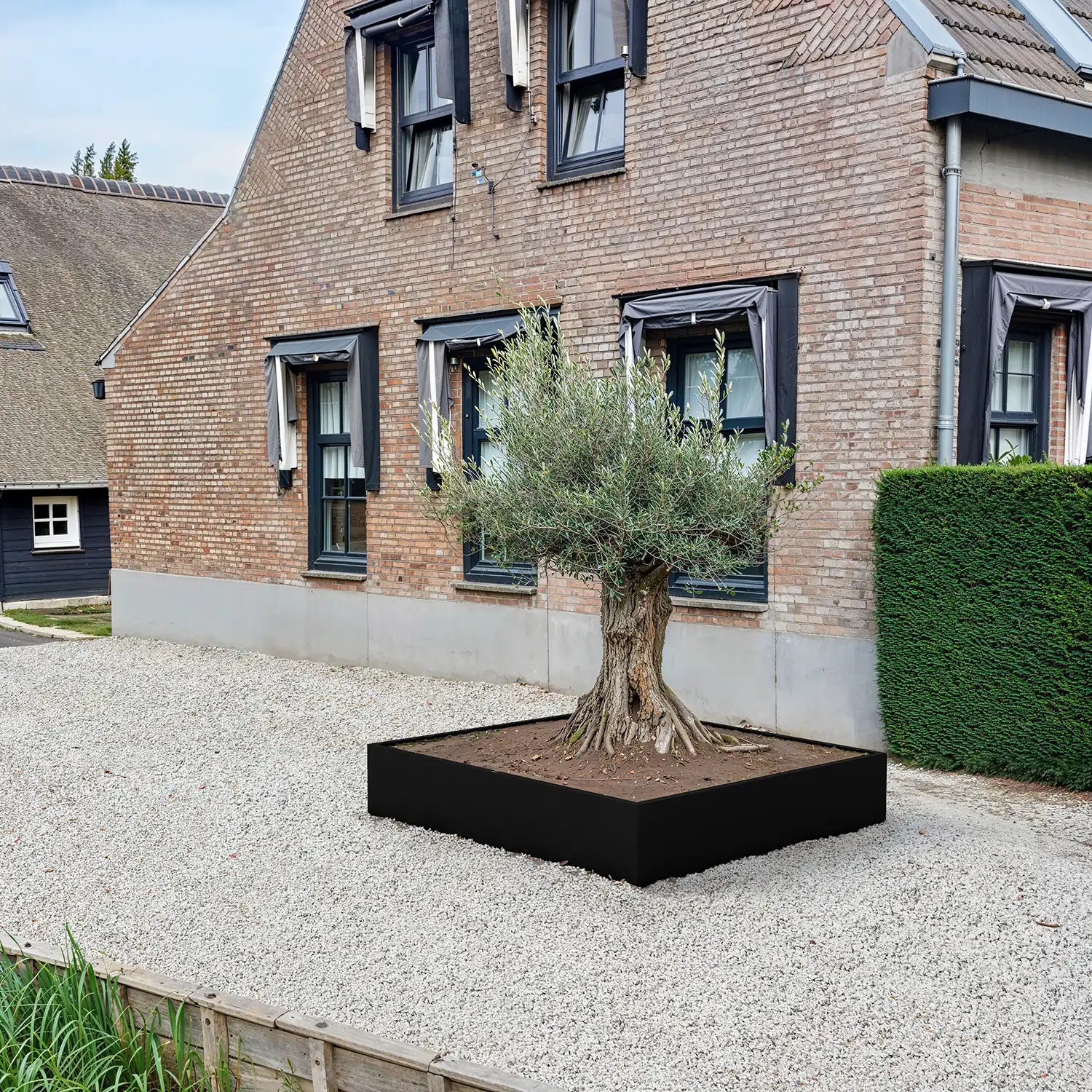 SEV Plantenbak 200x200x40 zwart
