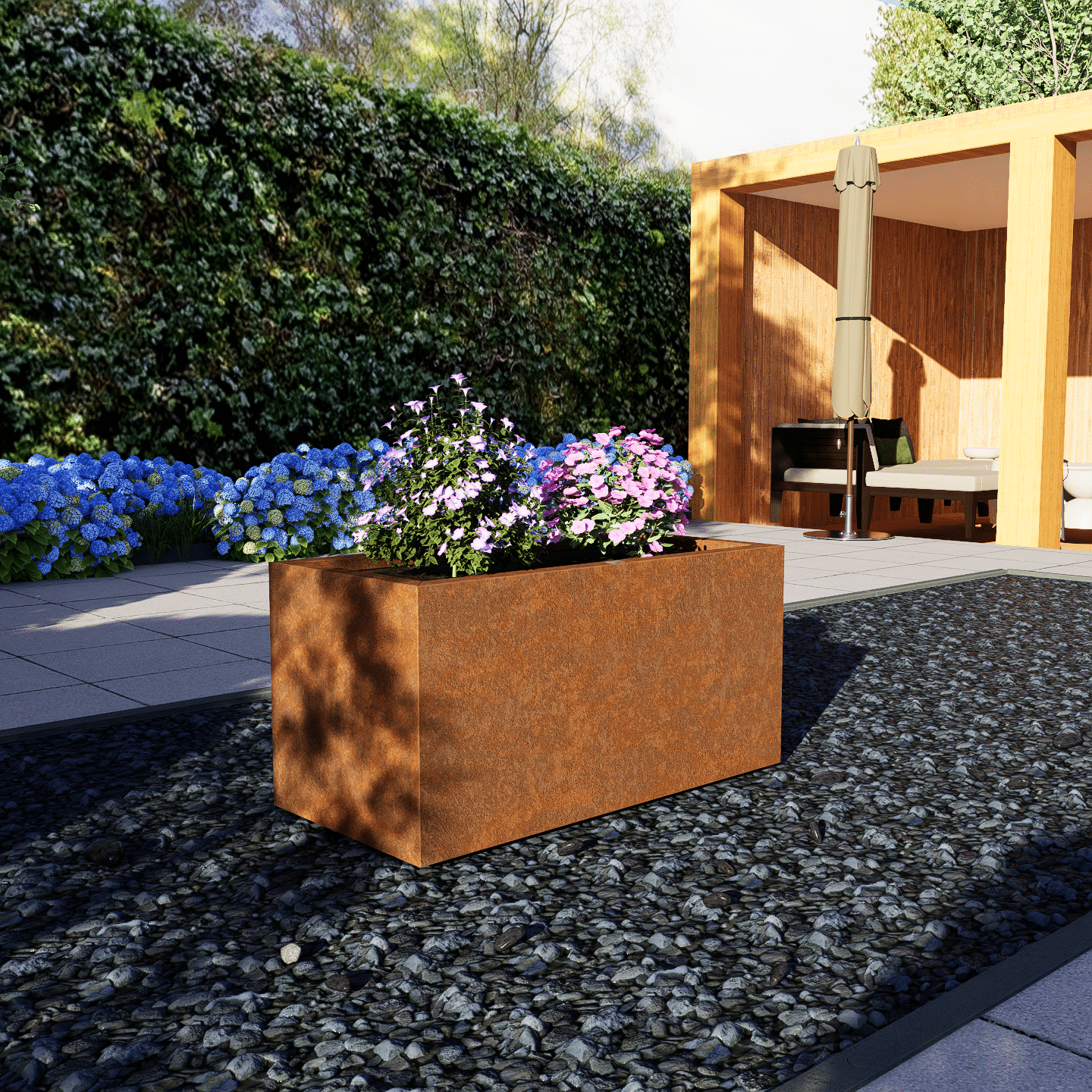 Sev Plantenbak 100x50x50 Cortenstaal