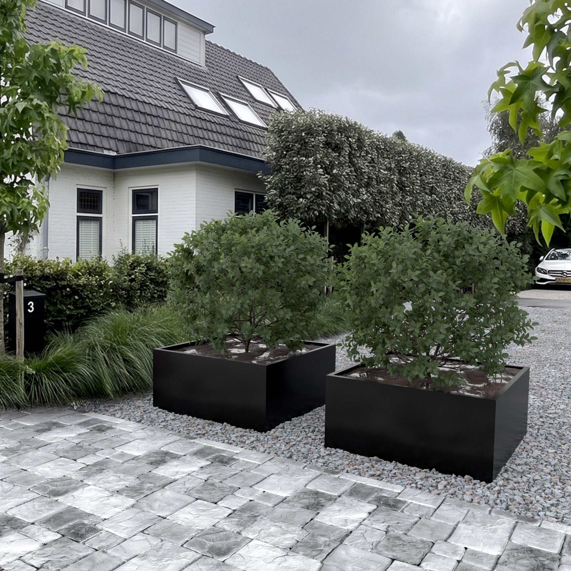Set van 2 SEV Plantenbakken 100x100x50 | Bundelkorting