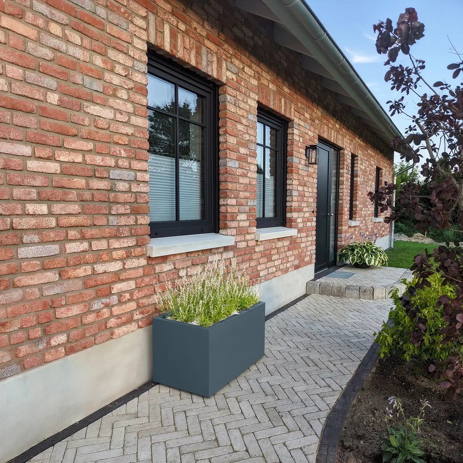 SEV Plantenbak op wielen 100x50x50 - Antraciet - plantenbak
