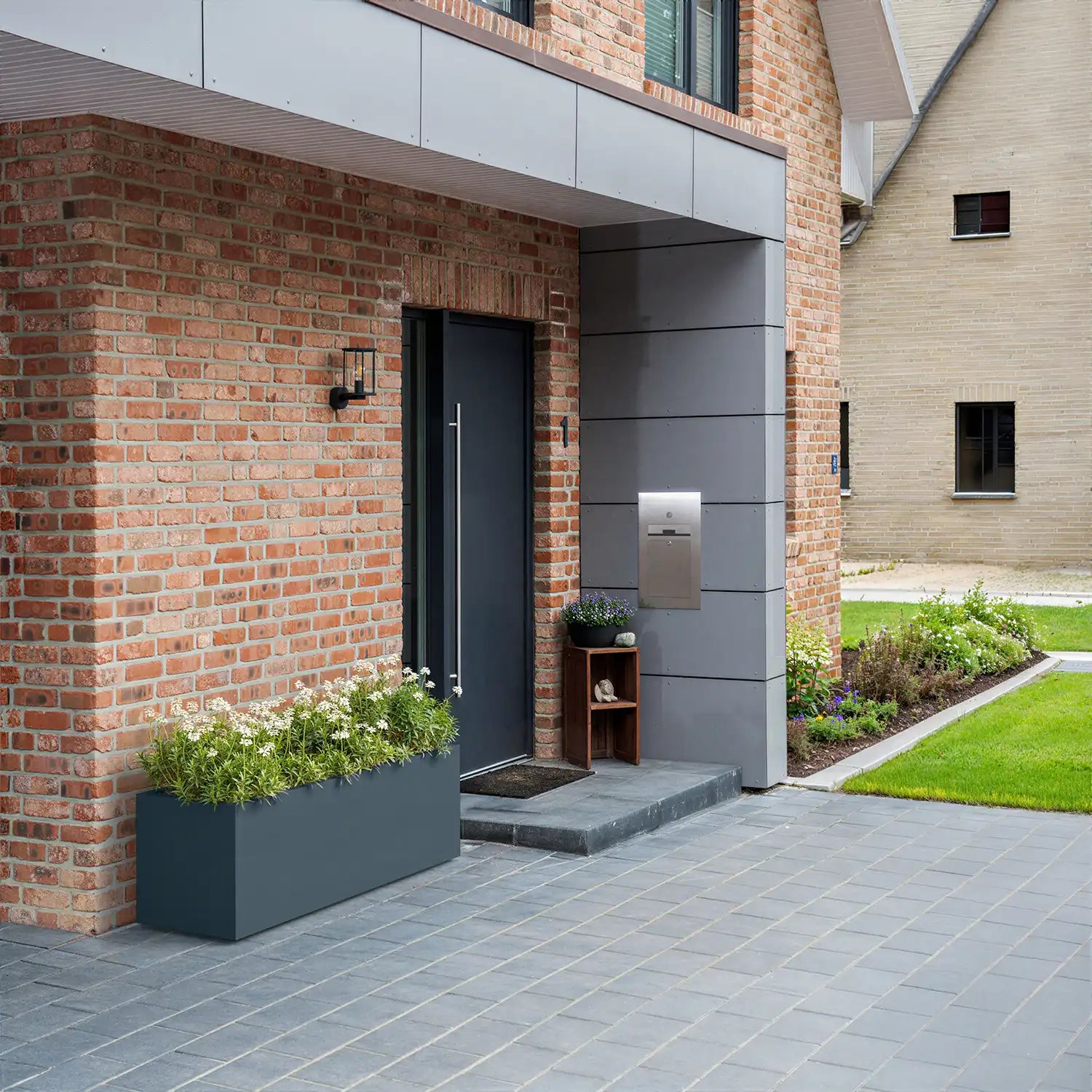 SEV Plantenbak op wielen 150x50x50 - Antraciet - plantenbak