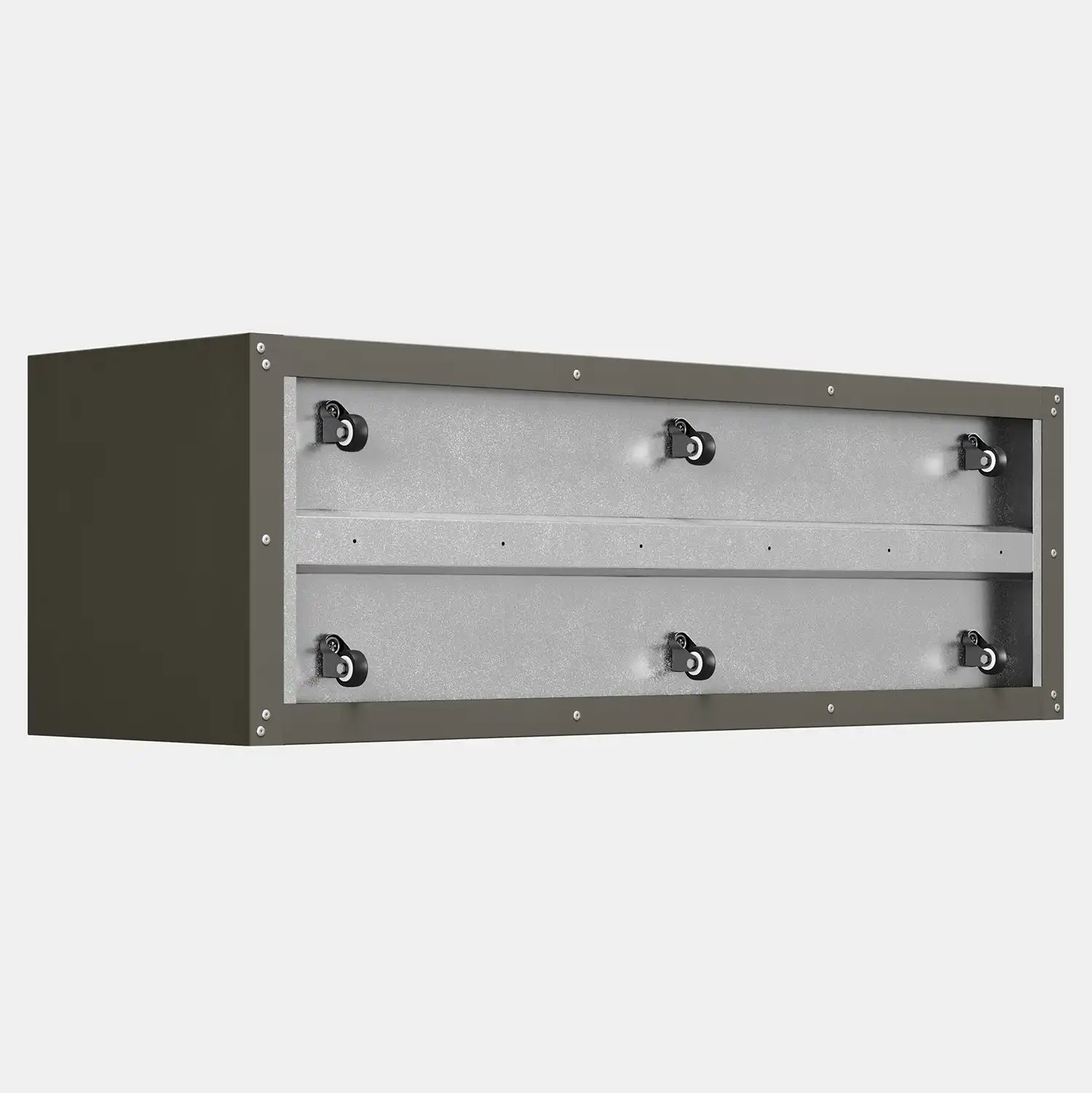 SEV Plantenbak op wielen 150x50x50 - Kwartsgrijs - wielen