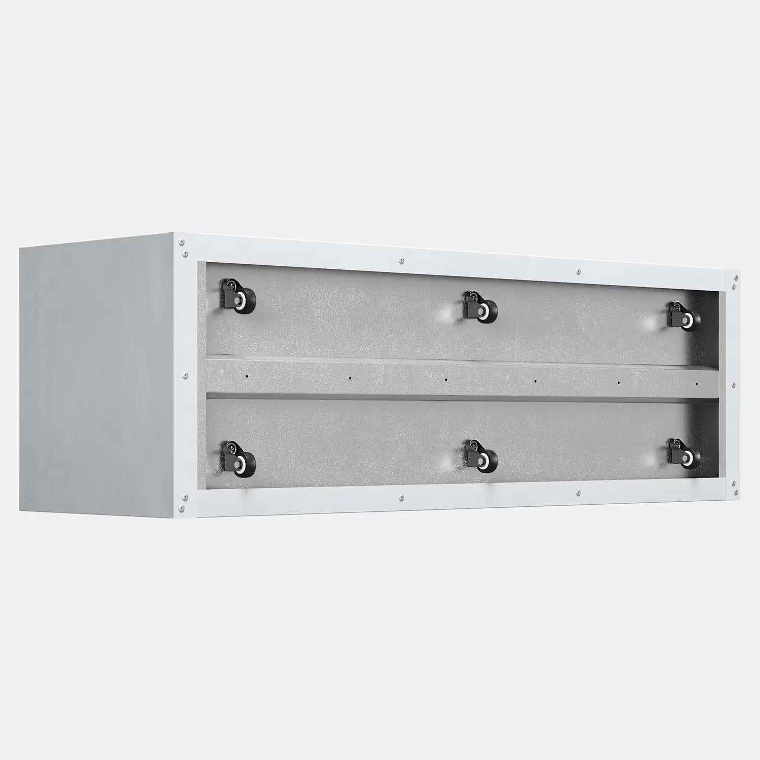 SEV Plantenbak op wielen 150x50x50 - Wit - wielen