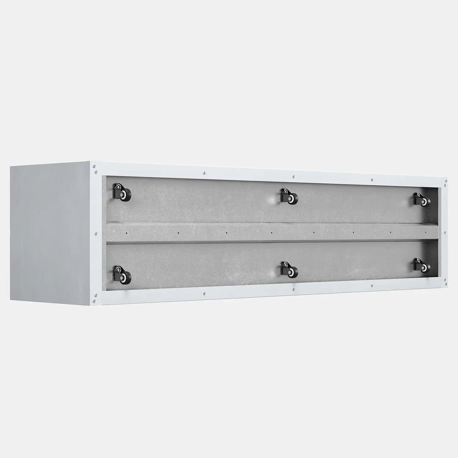 SEV Plantenbak op wielen 200x50x50 - Wit - wielen